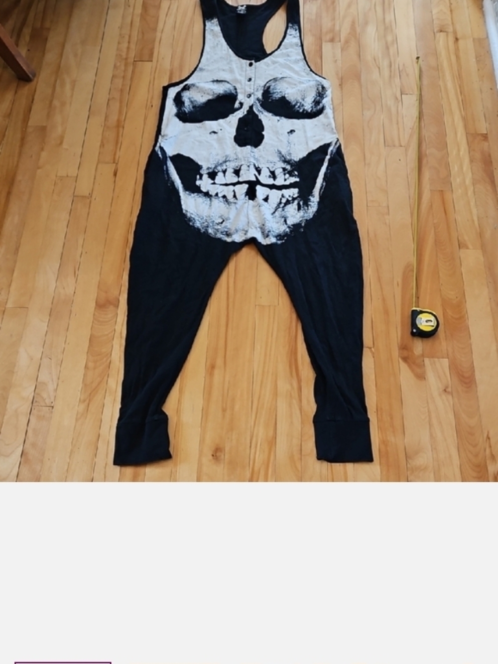 Iron Fist Black And  White Skull Romper